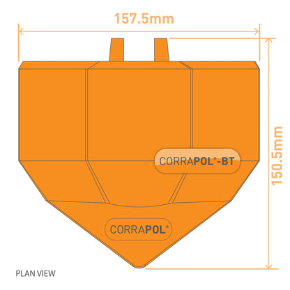 Corrapol-BT Aluminium Super Ridge Endcap - All Colours - Clear Amber Roofing