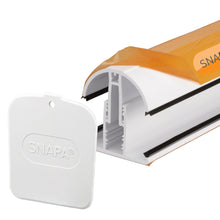 Load image into Gallery viewer, Snapa White Lean-to Bar with Endcap (10, 16, 25, 32, 35mm) - All Sizes - Clear Amber Roofing
