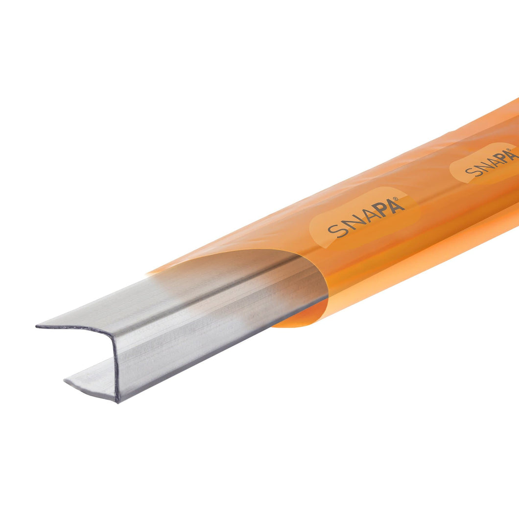 Snapa Clear Polycarbonate C Section - All Sizes - Clear Amber Roofing