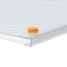 Load image into Gallery viewer, Snapa Clear Polycarbonate C Section - All Sizes - Clear Amber Roofing
