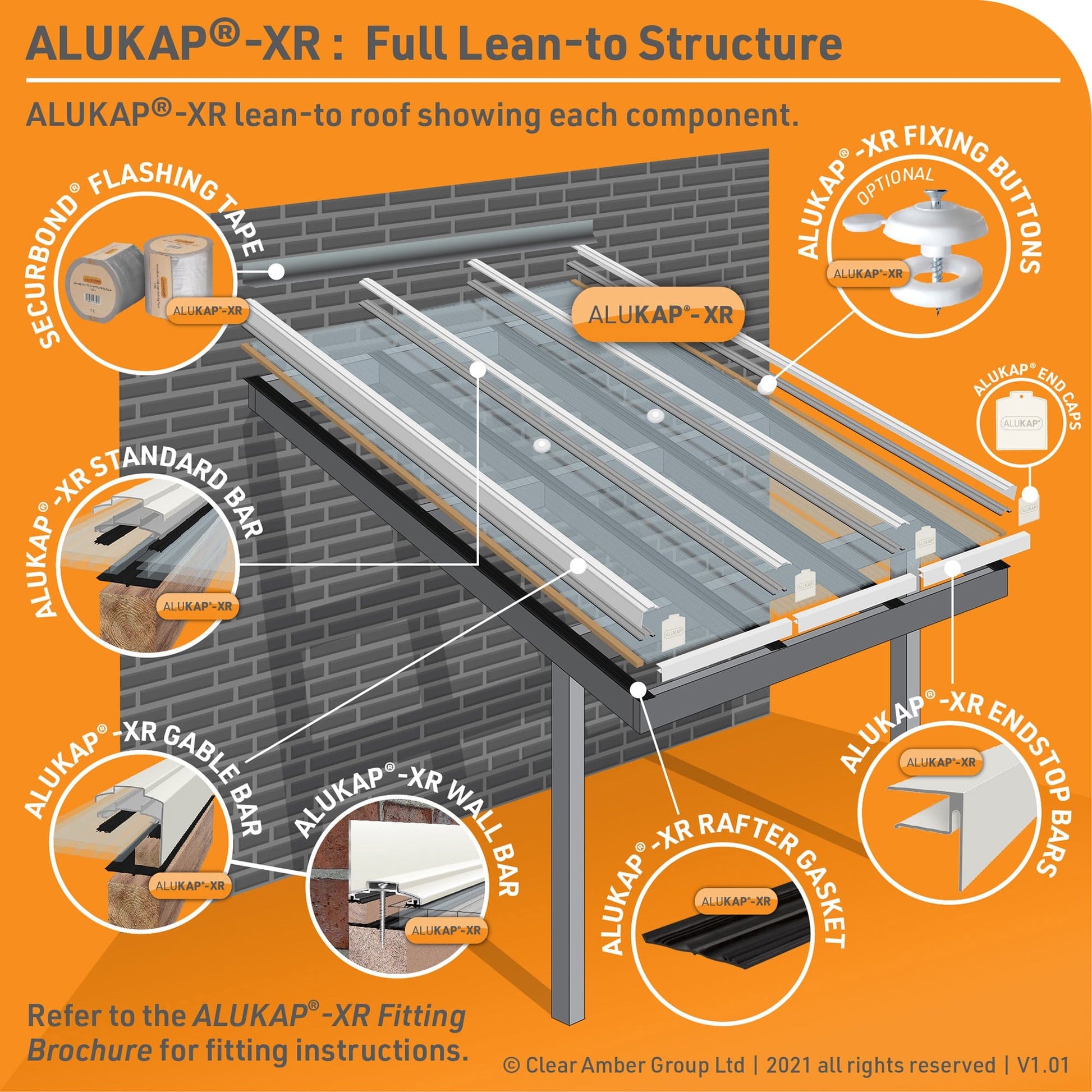 55mm Anti-Duct Tape 10m (For use with 35mm Axiome) - Clear Amber Tape
