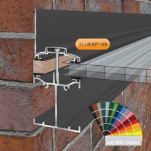 Load image into Gallery viewer, Alukap-SS Low Profile Wall Bar - Full Range - Clear Amber Roofing
