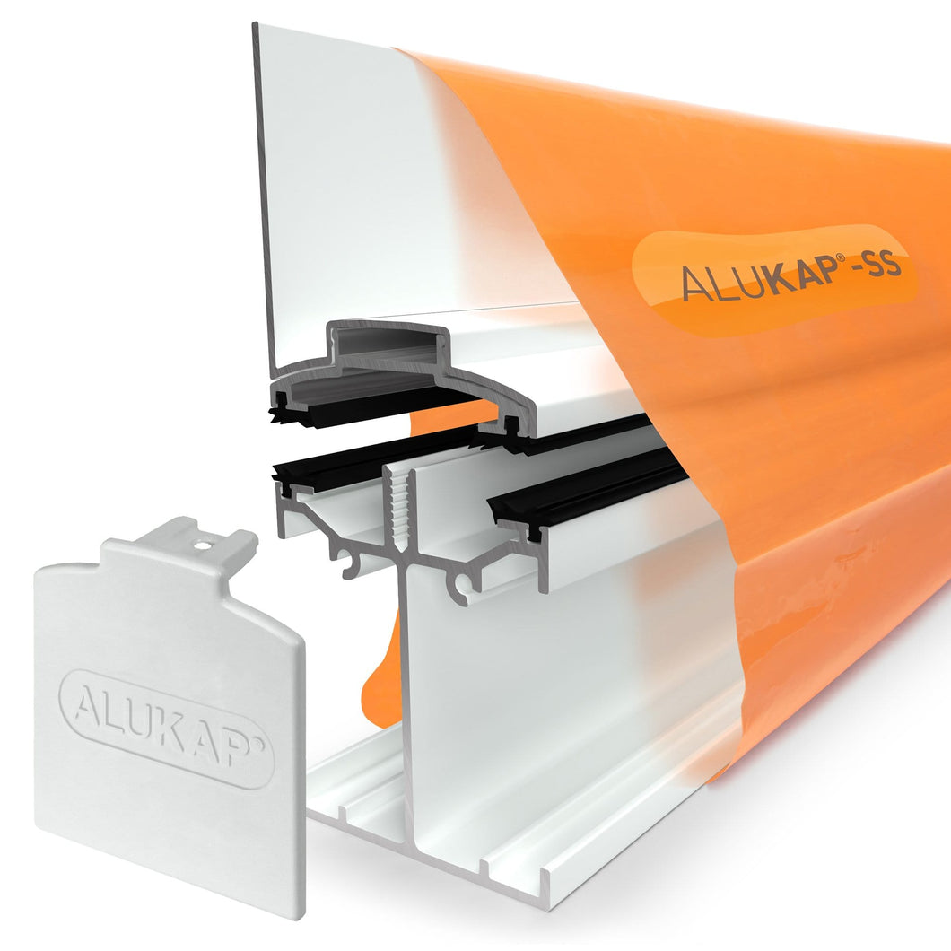 Alukap-SS Low Profile Wall Bar - Full Range - Clear Amber Roofing