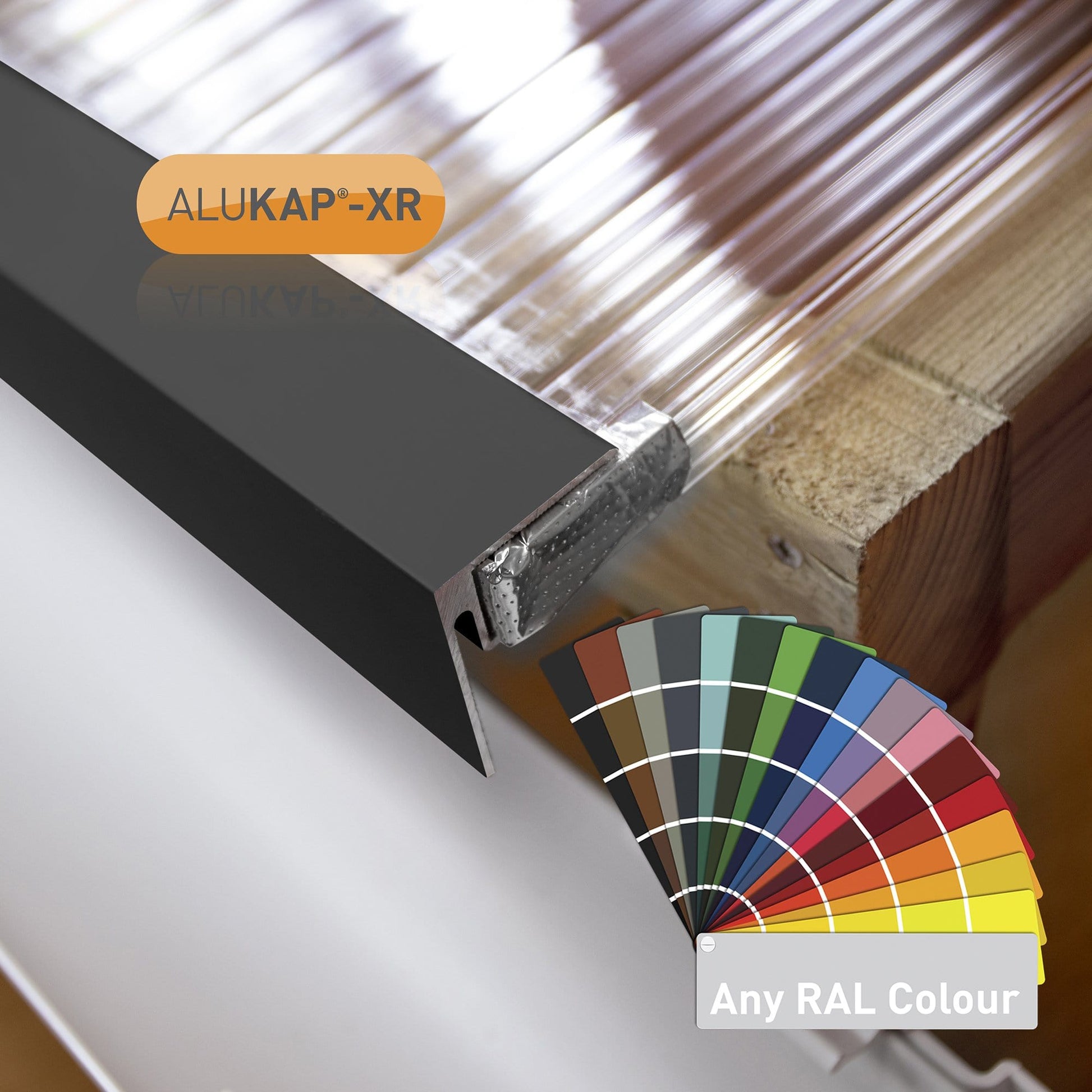 Alukap-XR 6.4mm End Stop Bar 4.8m - All Colours - Clear Amber Roofing