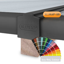 Load image into Gallery viewer, Alukap-XR 45mm Aluminium Bar with 55mm Slot Fit Rafter Gasket and End Cap - All Lengths - Clear Amber Roofing
