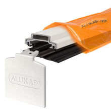 Load image into Gallery viewer, Alukap-XR 45mm Aluminium Bar with 55mm Slot Fit Rafter Gasket and End Cap - All Lengths - Clear Amber Roofing
