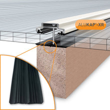 Load image into Gallery viewer, Alukap-XR 45mm Aluminium Bar with Rafter Gasket and End Cap - All Lengths - Clear Amber Roofing
