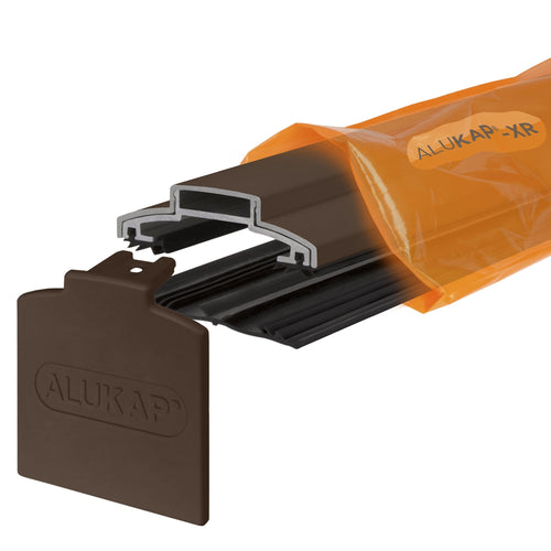 Alukap-XR 60mm Aluminium Bar with Rafter Gasket and End Cap - Full Range - Clear Amber Roofing