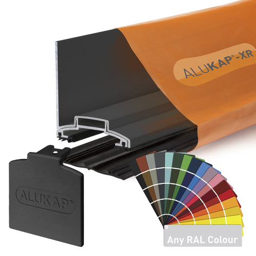 Alukap-XR 60mm Wall Bar 3.0m with Rafter Gasket and End Cap - All Colours - Clear Amber Roofing
