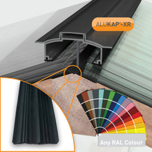 Load image into Gallery viewer, Alukap-XR Aluminium Hip Bar with Rafter Gasket and End Cap - All Lengths - Clear Amber Roofing
