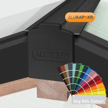 Load image into Gallery viewer, Alukap-XR Aluminium Hip Bar with 55mm Slot Fit Rafter Gasket and End Cap - All Lengths - Clear Amber Roofing
