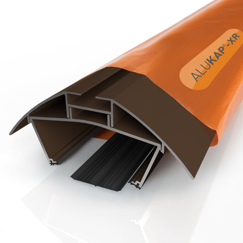 Alukap-XR 45mm Ridge Bar with Rafter Gasket - Full Range - Clear Amber Roofing