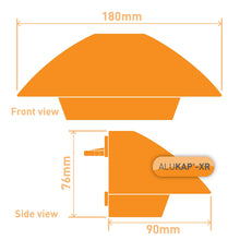Load image into Gallery viewer, Alukap-XR Ridge Radius End Cap - All Colours - Clear Amber Roofing
