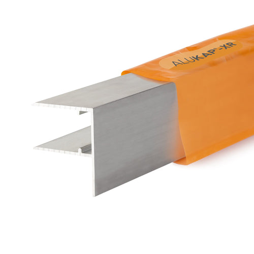 Alukap-XR 16mm Aluminium F Section - All Sizes - Clear Amber Roofing