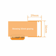 Load image into Gallery viewer, Alukap-XR 32mm Aluminium C Section 4m - Clear Amber

