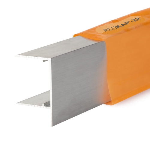 Alukap-XR 32mm Aluminium F Section 4m - Clear Amber