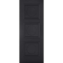 Load image into Gallery viewer, Antwerp Black Primed 3 Panel Interior Door - All Sizes - LPD Doors Doors
