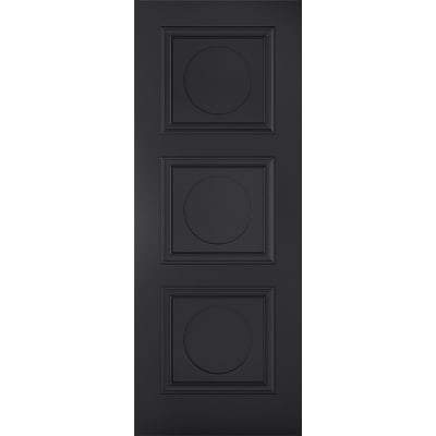 Antwerp Black Primed 3 Panel Interior Door - All Sizes - LPD Doors Doors