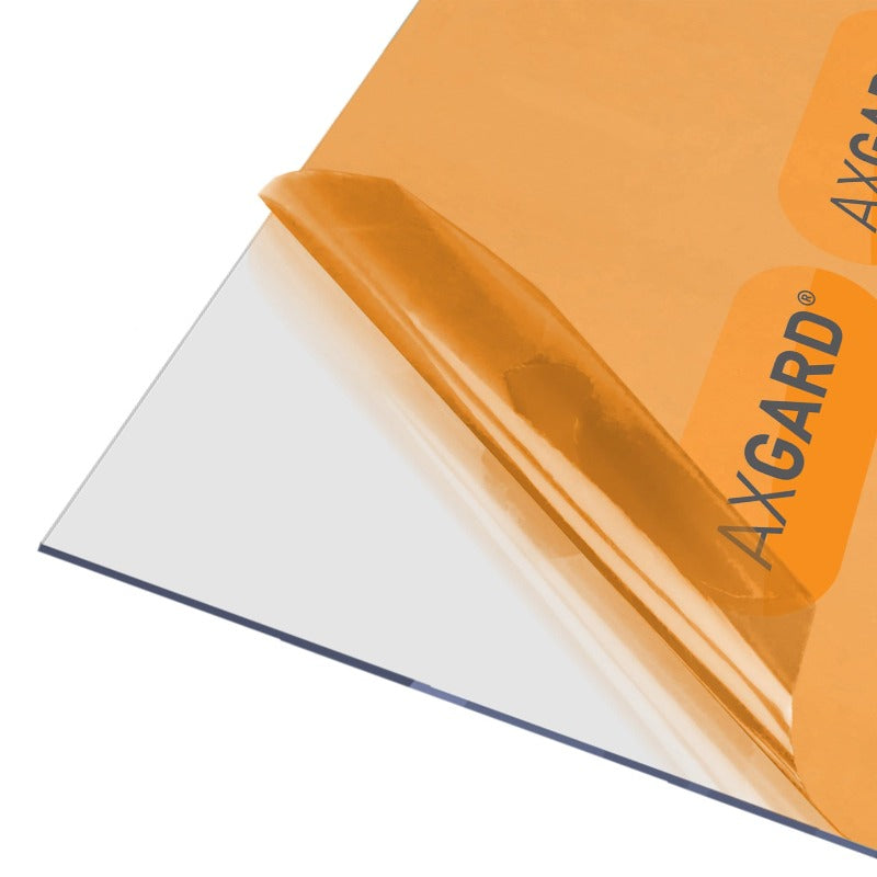 Axgard 2mm Clear UV Protect Polycarbonate Sheet - All Sizes - Clear Amber Roofing