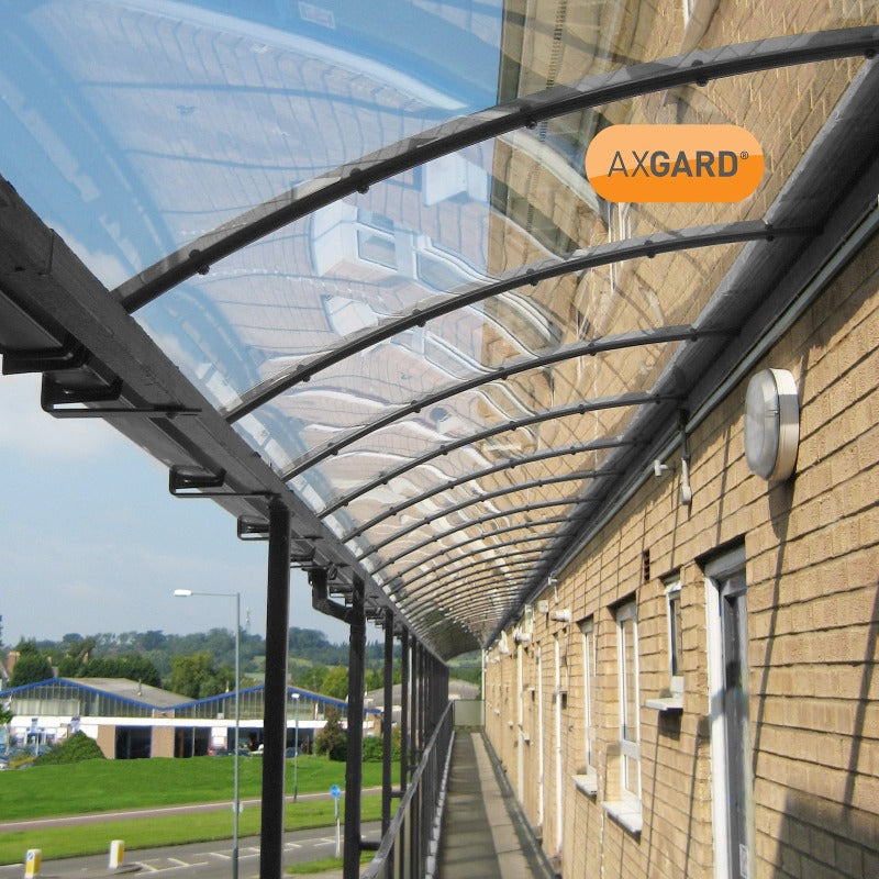 Axgard 2mm Clear UV Protect Polycarbonate Sheet - All Sizes - Clear Amber Roofing