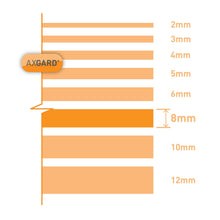 Load image into Gallery viewer, Axgard 8mm Clear UV Protect Polycarbonate Sheet - All Sizes - Clear Amber Roofing
