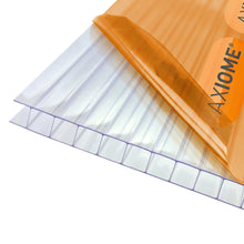 Load image into Gallery viewer, Axiome 10mm Clear Polycarbonate Sheet - All Sizes - Clear Amber Roofing
