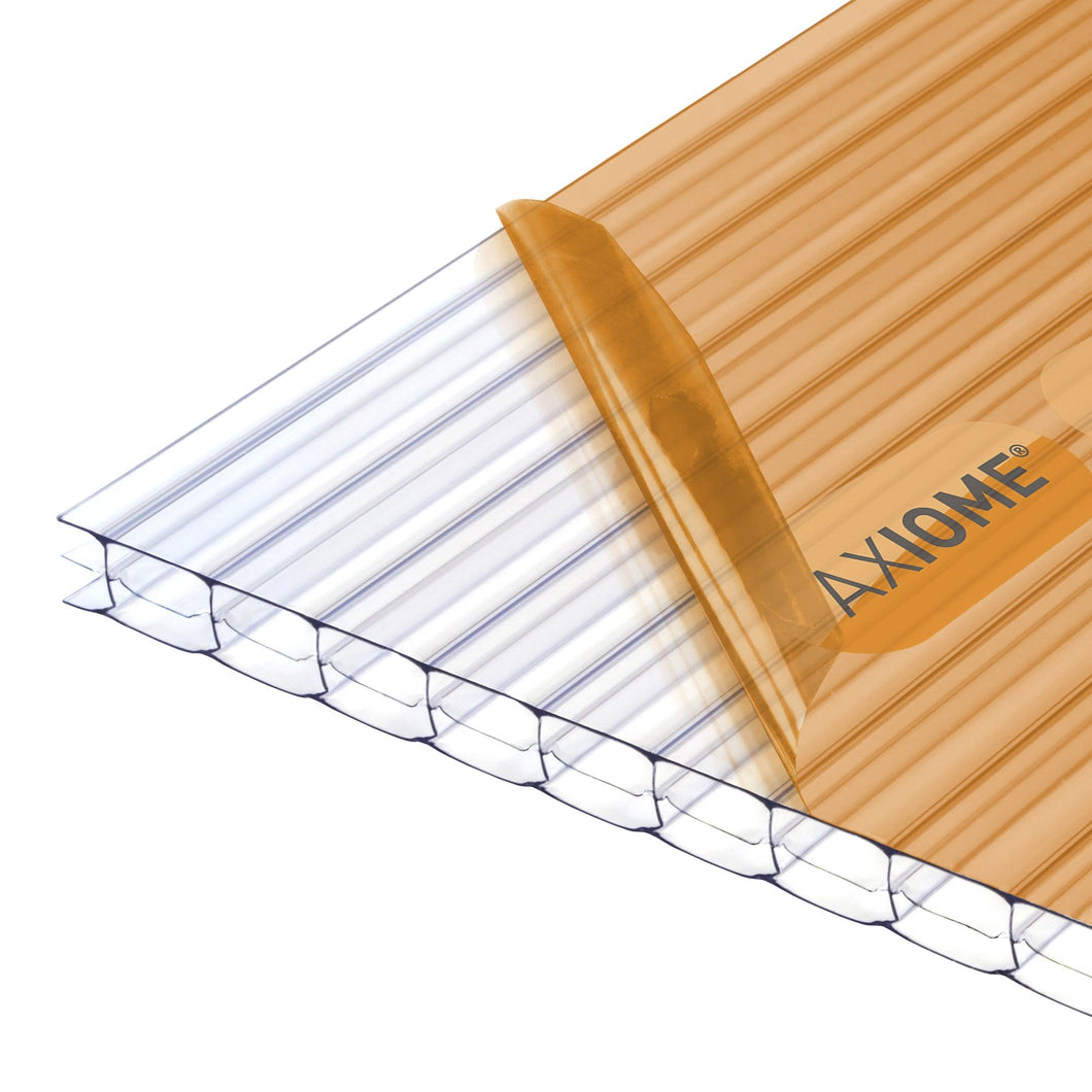 Axiome Clear 16mm Polycarbonate Sheets - All Sizes - Clear Amber Roofing