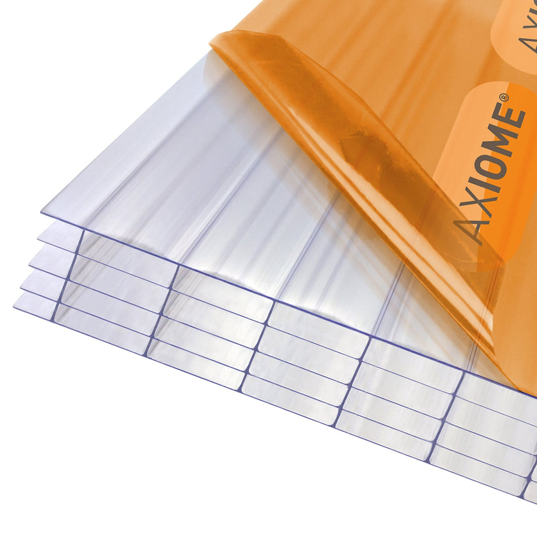 Axiome 25mm Clear Polycarbonate Sheet - All Sizes - Clear Amber Roofing