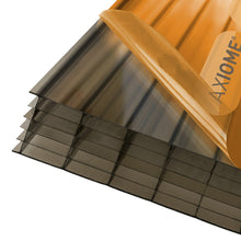 Load image into Gallery viewer, Axiome 35mm Bronze Polycarbonate Sheet - All Sizes - Clear Amber Roofing
