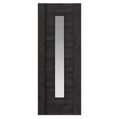 Alabama Cinza Wood Effect Laminate Glazed Internal Door - All Sizes - JB Kind