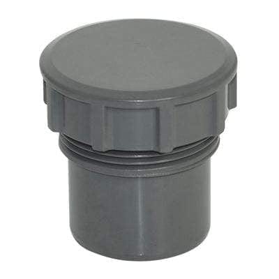 Solvent Weld Waste Access Plug - Anthracite - Floplast Drainage