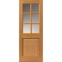 Load image into Gallery viewer, Arden Oak Pre-Finished Glazed Internal Door - All Sizes - JB Kind
