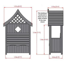 Load image into Gallery viewer, Arum Arbour Seat - 4ft x 2ft (Pressure Treated) - Shire
