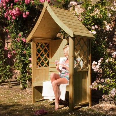 Arum Arbour Seat - 4ft x 2ft (Pressure Treated) - Shire