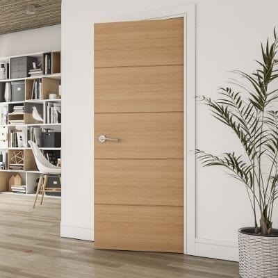 Augusta Prefinished Oak Internal Door - All Sizes - Deanta