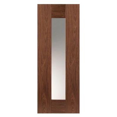 Axis Walnut Pre Finished Glazed Internal Door - All Sizes - JB Kind