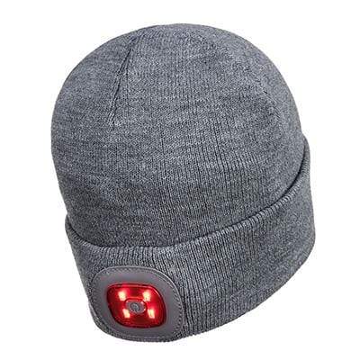 Beanie LED Head Light USB Rechargeable - All Colours - Portwest Tools and Workwear