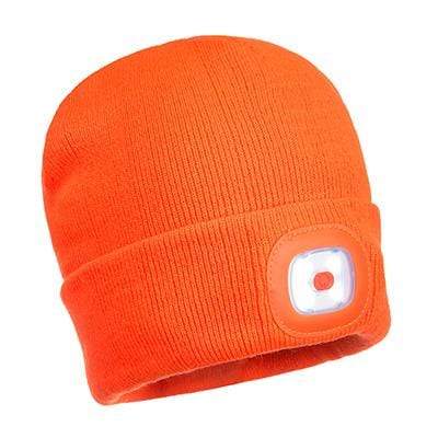Beanie LED Head Light USB Rechargeable - All Colours - Portwest Tools and Workwear