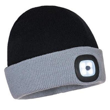 Load image into Gallery viewer, Two Tone LED Rechargeable Beanie
