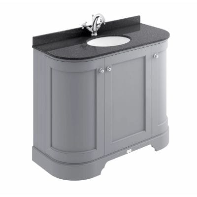 1000mm 3 Door Curved Basin Cabinet - All Colours - Bayswater
