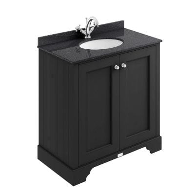 Bayswater Door Basin Cabinet Matt Black - All Sizes - Bayswater