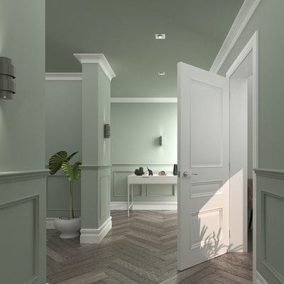 White Primed Balmoral Wall Panelling Pack - 2400mm - Deanta