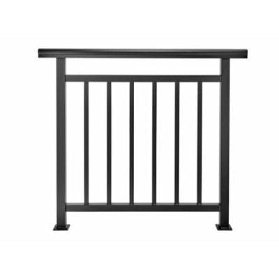Cladco Aluminium Balustrade Black with Brackets and Foot Caps - All Size - Cladco