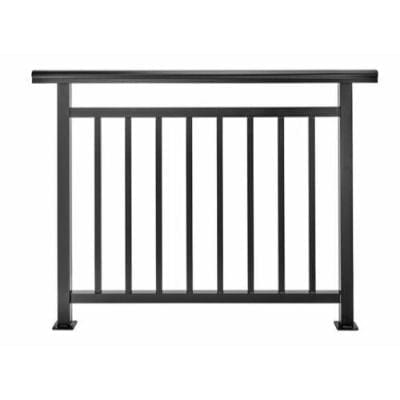 Cladco Aluminium Balustrade Black with Brackets and Foot Caps - All Size - Cladco