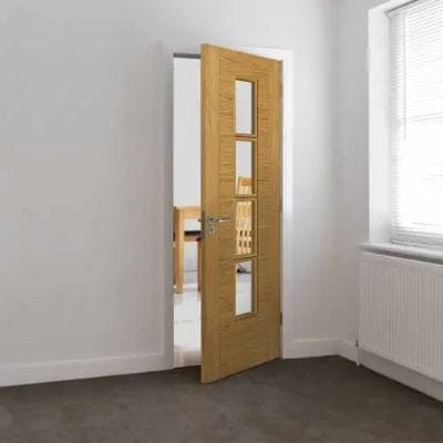 Bela Pre-Finished Glazed Internal Door - All Sizes - JB Kind