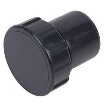 Load image into Gallery viewer, Solvent Weld Waste Access Plug - Black - Floplast Drainage

