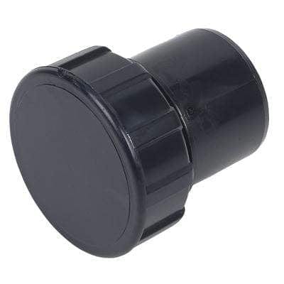 Solvent Weld Waste Access Plug - Black - Floplast Drainage