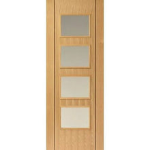 Load image into Gallery viewer, Blenheim Oak Pre-Finished Glazed Internal Fire Door FD30 - All Sizes - JB Kind
