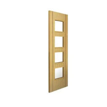 Load image into Gallery viewer, Blenheim Oak Pre-Finished Glazed Internal Fire Door FD30 - All Sizes - JB Kind
