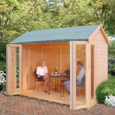 Blenheim Summerhouse w/Bi-Fold Doors - All Sizes - Shire Summerhouse